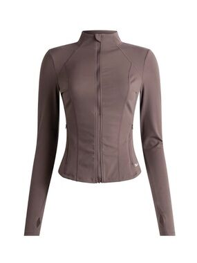Tala Dayflex Zip Through Running Jacket in Mocha Brown